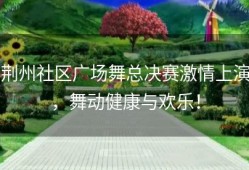 荆州社区广场舞总决赛激情上演，舞动健康与欢乐！