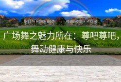 广场舞之魅力所在：尊吧尊吧，舞动健康与快乐