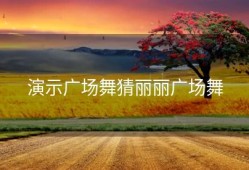 演示广场舞猜丽丽广场舞