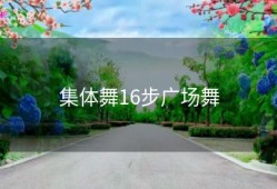 集体舞16步广场舞