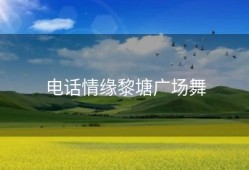 电话情缘黎塘广场舞