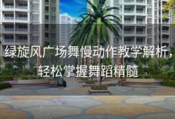 绿旋风广场舞慢动作教学解析，轻松掌握舞蹈精髓