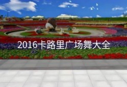 2016卡路里广场舞大全