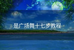 是广场舞十七步教程