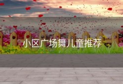 小区广场舞儿童推荐